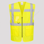 Vestă reflectorizantă Executive ES476 portocaliu galben EN ISO 20471